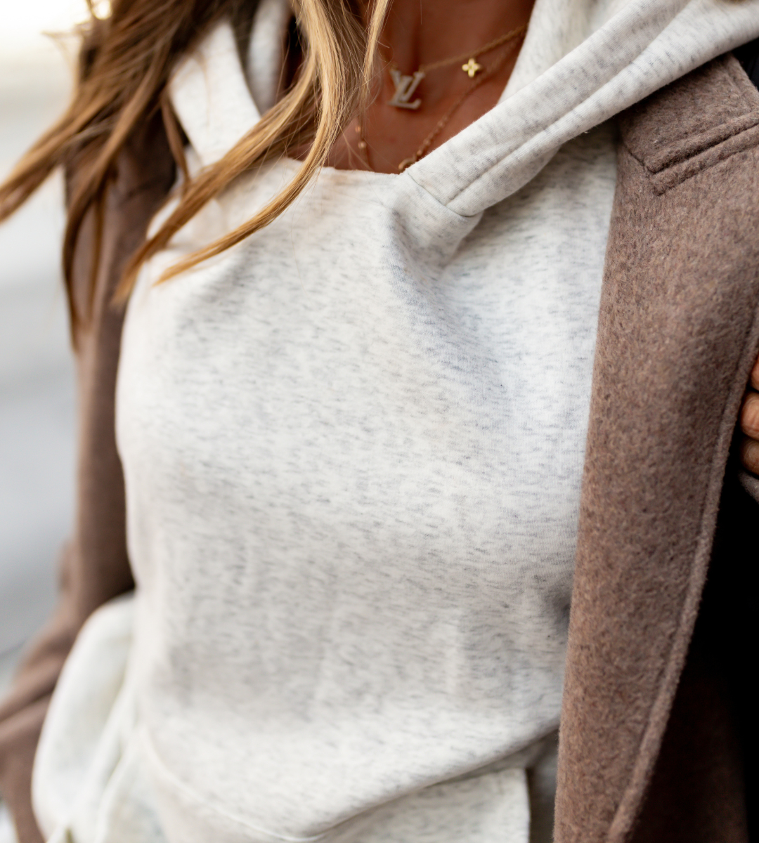 Grey Hoodie Sweatshirt