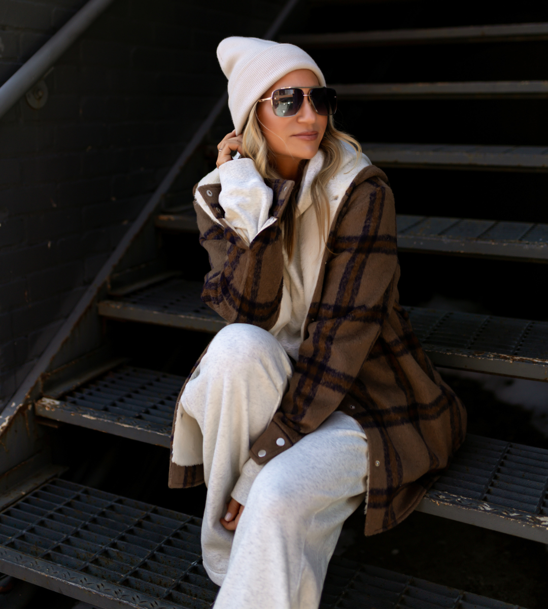 Brown Plaid Shacket