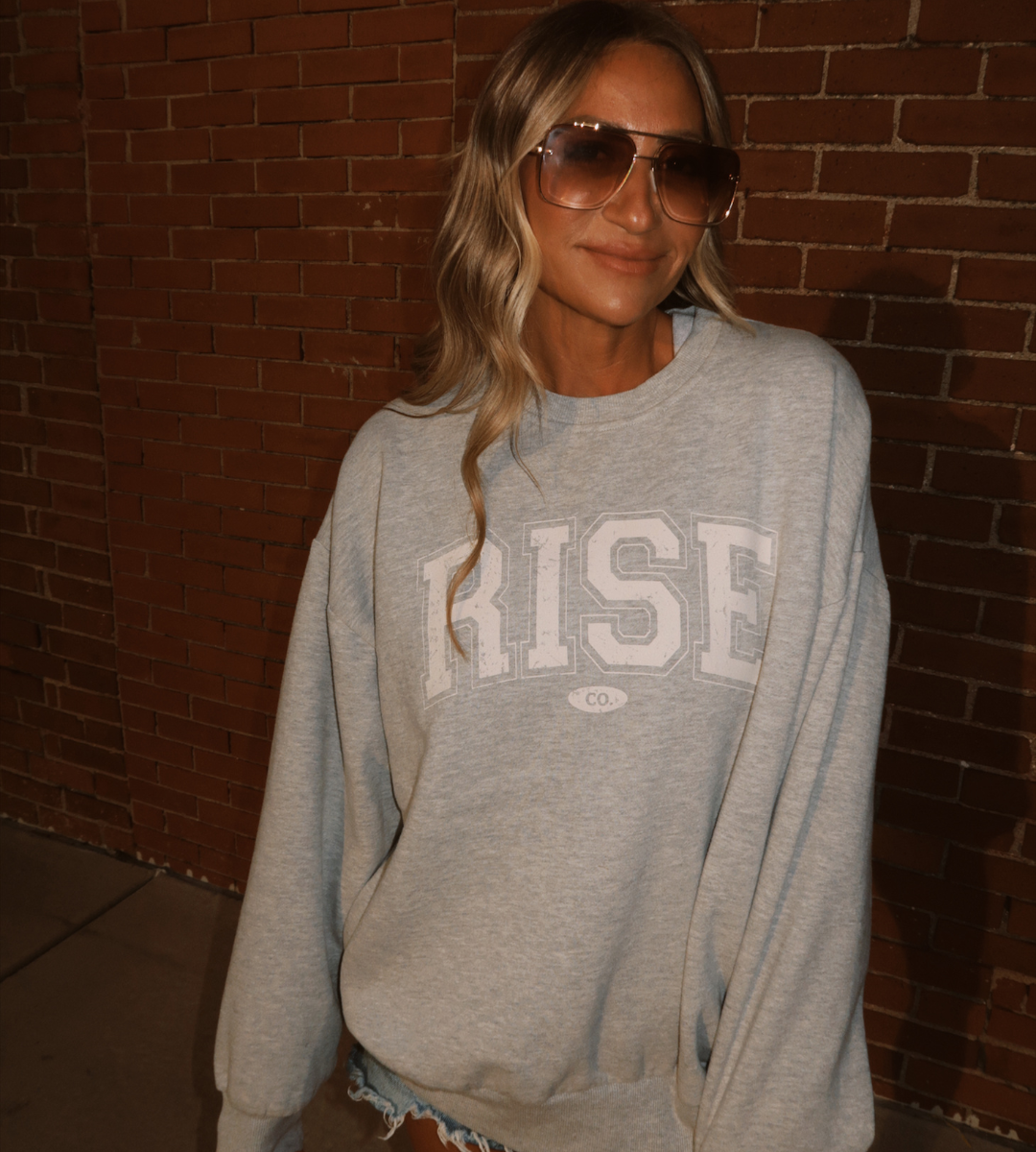 RISE Co. Sweatshirt (available in XL)