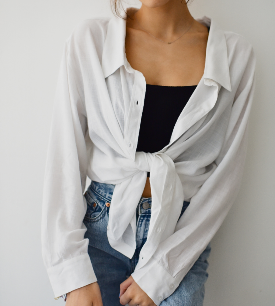 White Button-down Shirt
