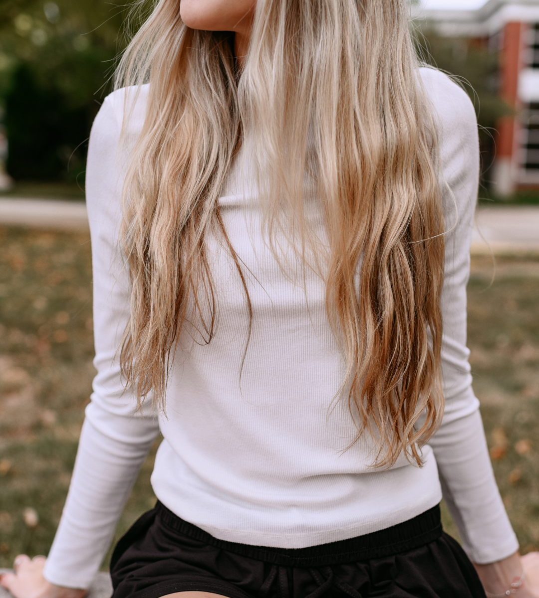 Ribbed Long Sleeved Tee