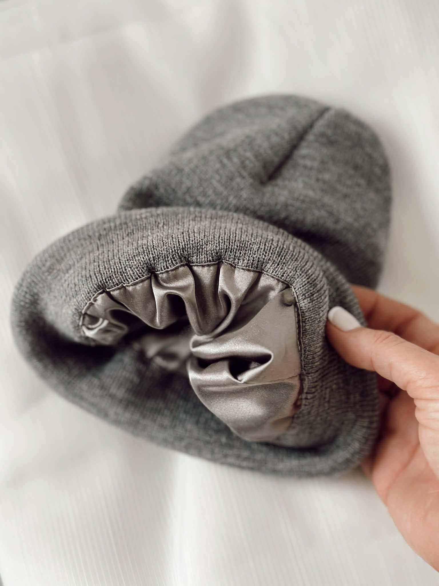 Signature Satin Lined Beanie – Hill x Sarah