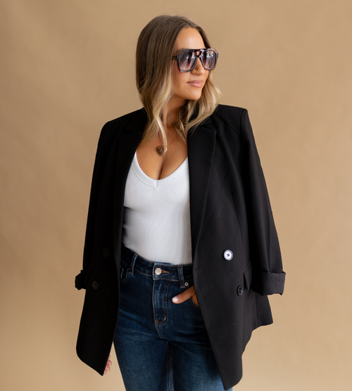 Essential Blazer in Black