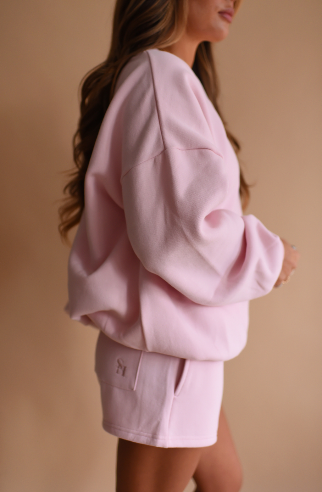 [Blush Pink] Summer Set Fleece Crewneck