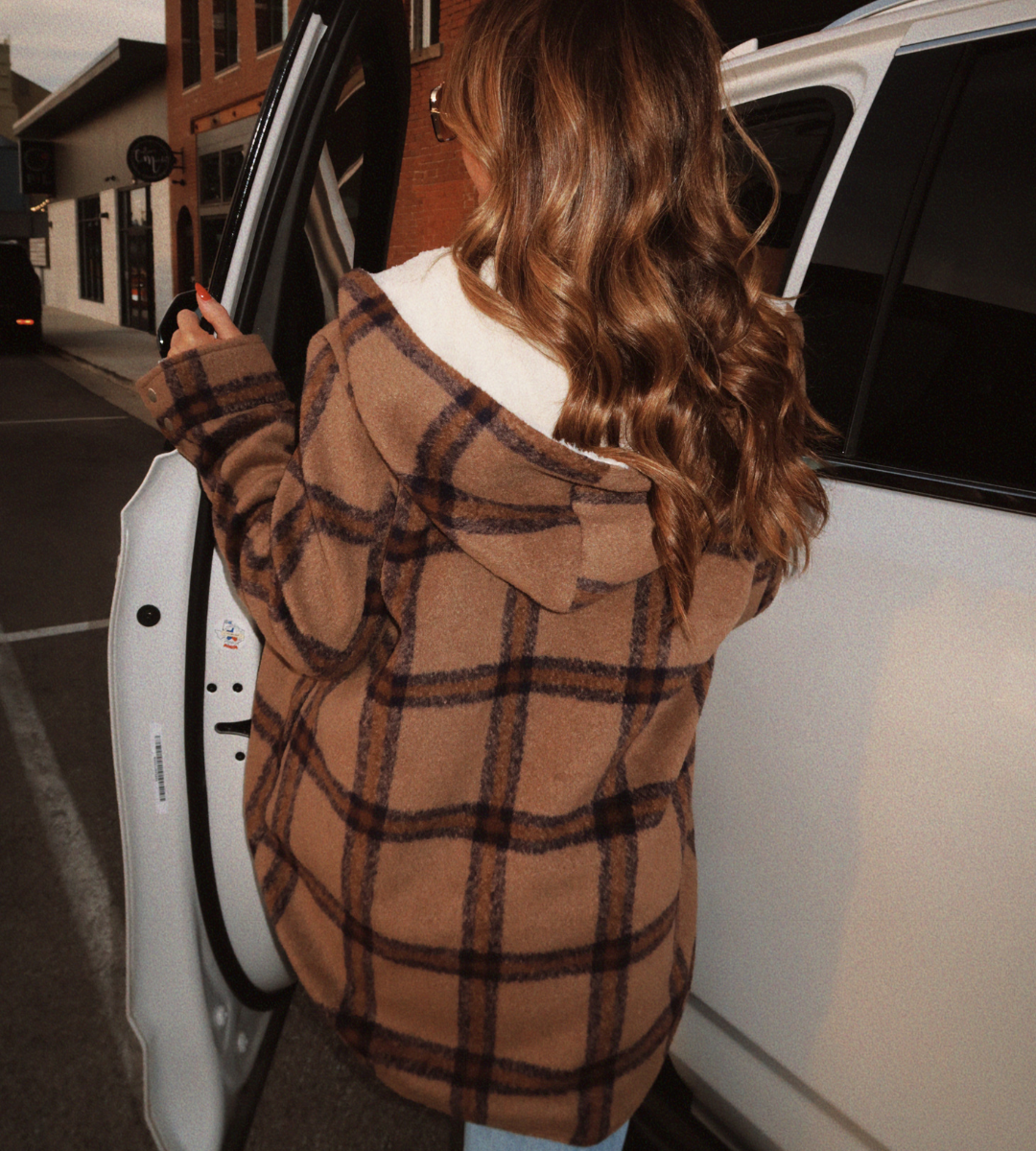 Brown Plaid Shacket