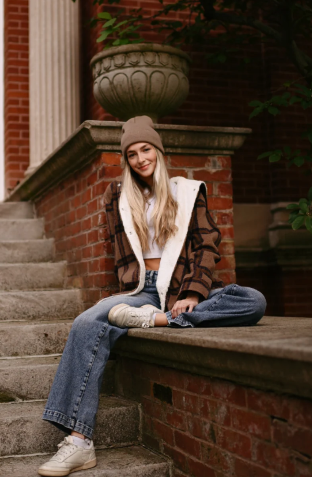 Brown Plaid Shacket