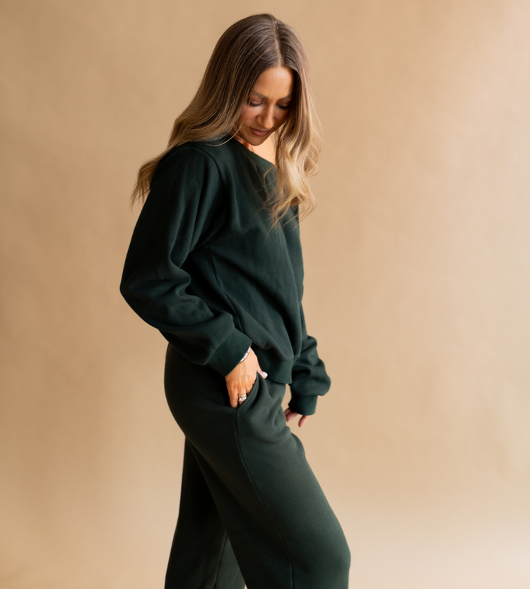 Signature Sweatpants in Hunter Green