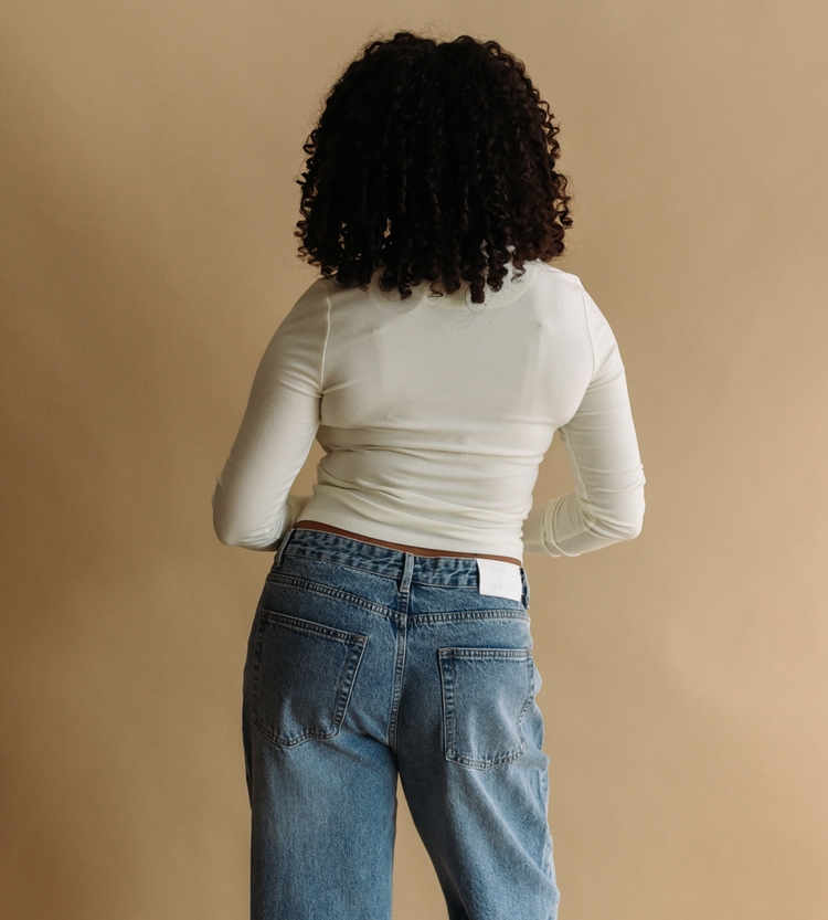 Ribbed Long Sleeved Tee (available in XL)