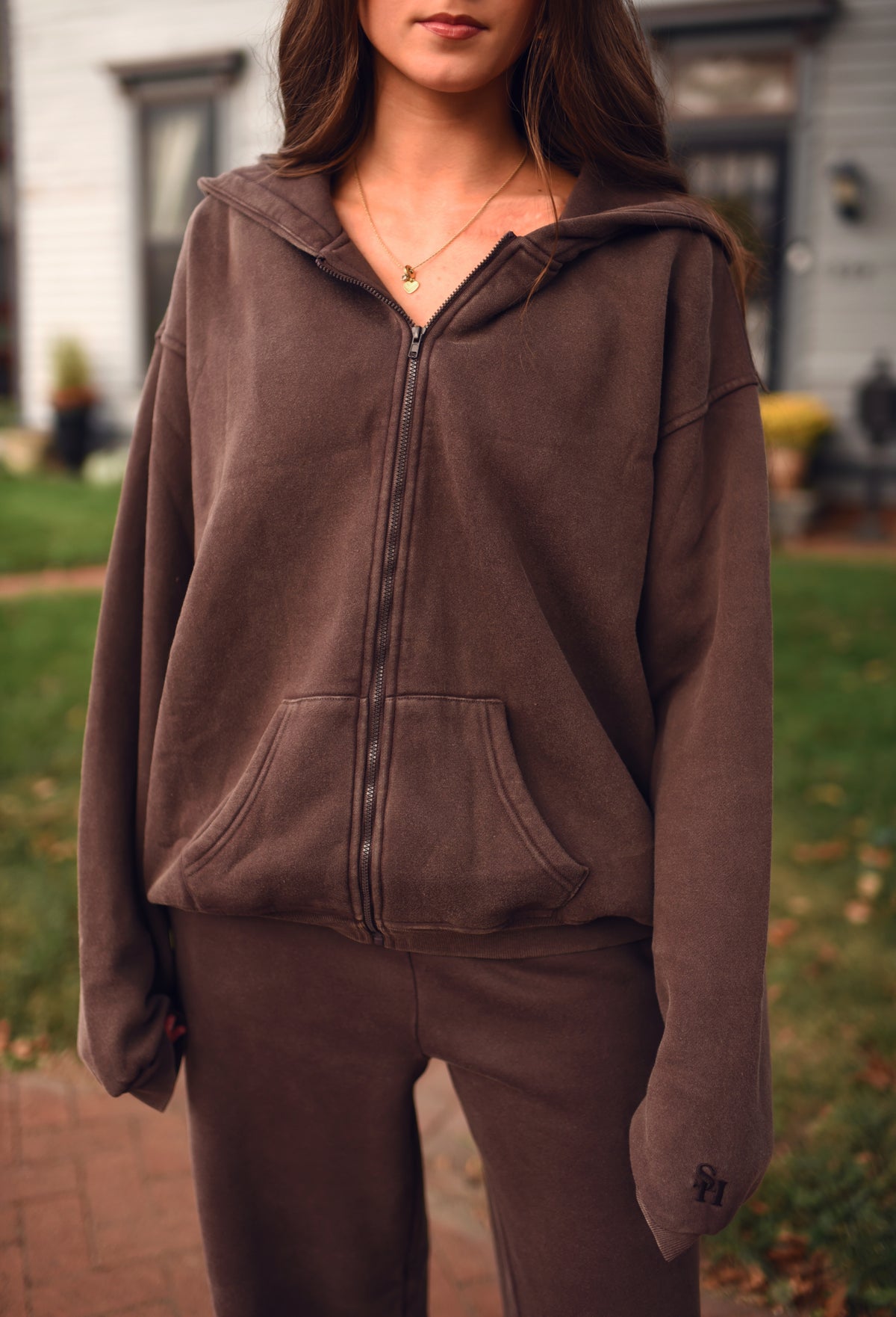 [New] Cocoa Fleece Zip-up Hoodie