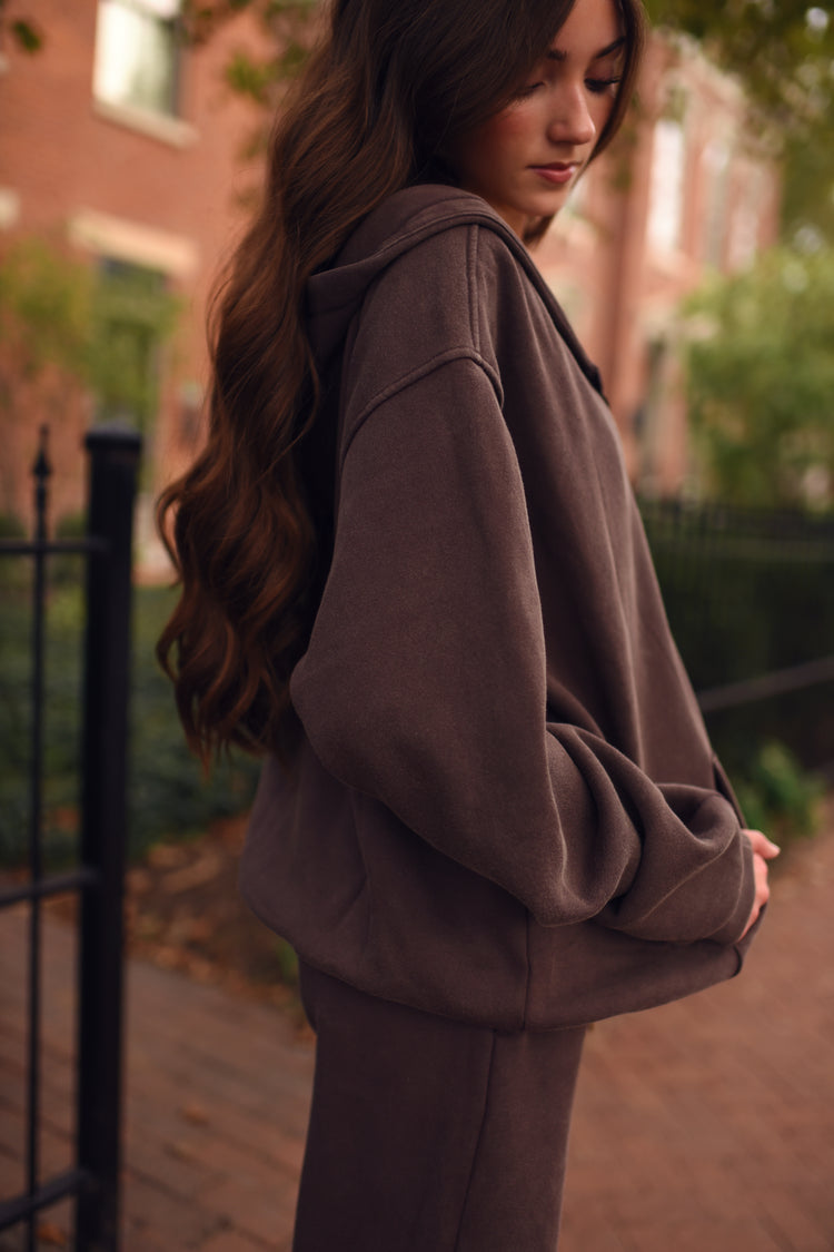 [New] Cocoa Fleece Zip-up Hoodie