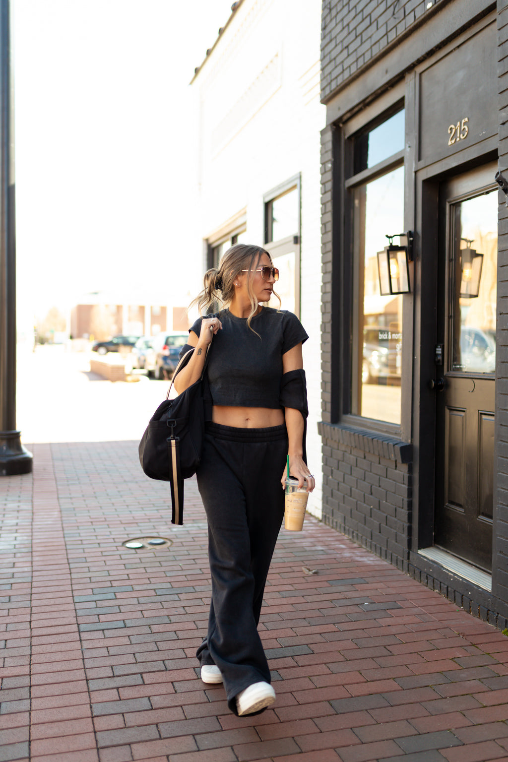 Core Shrunken Tee in Vintage Black