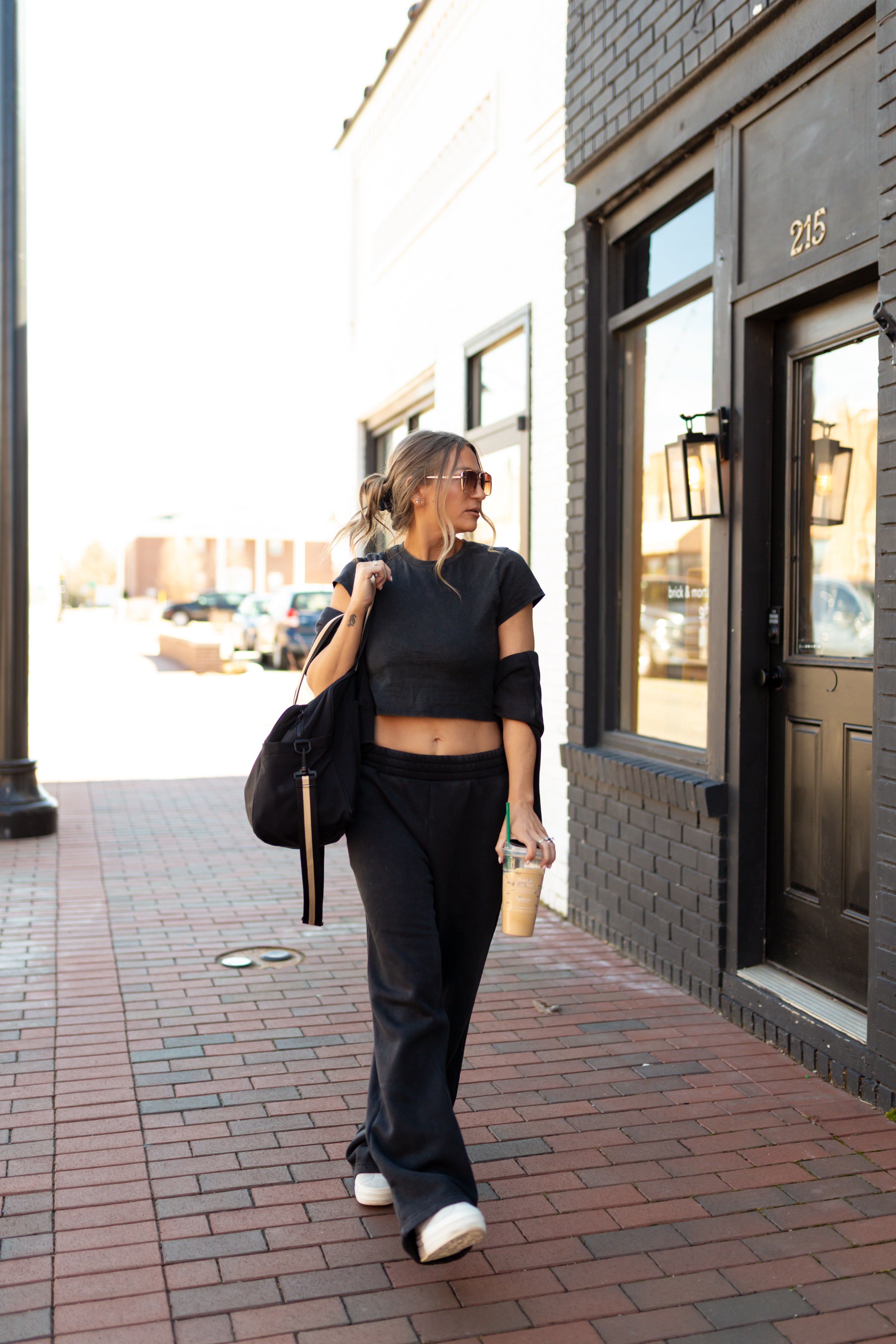 Core Shrunken Tee in Vintage Black