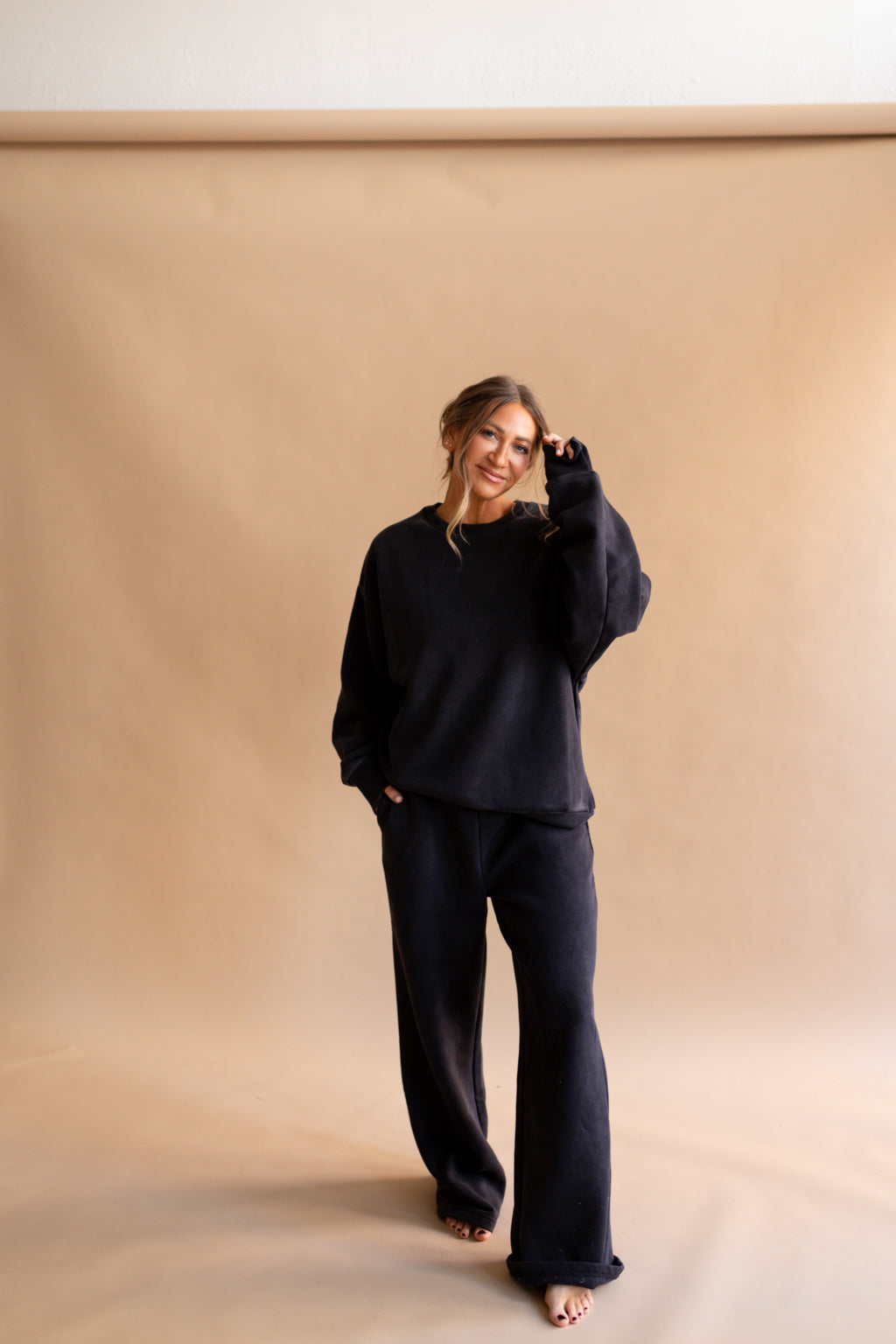 Off-Duty Straight Leg Fleece Sweatpant
